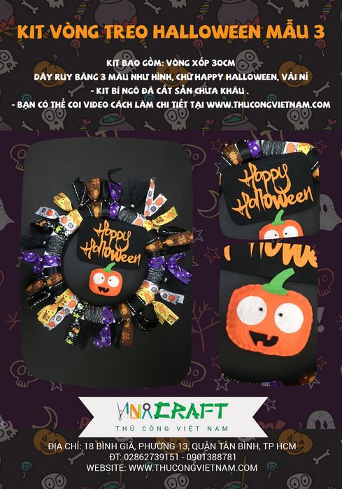 Kit vòng treo Halloween mẫu 3